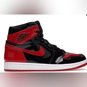 Jordan Athletic Shoes Black and Red